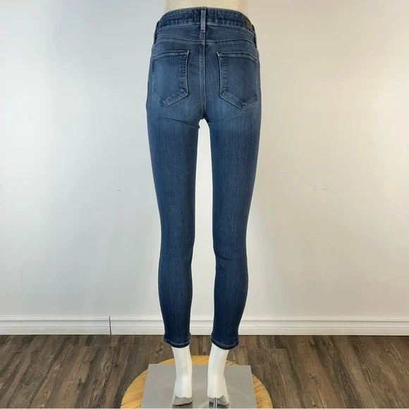 ❤️ PAIGE Dark Blue Verdogo Ankle Skinny Jeans 27 - Picture 3 of 12